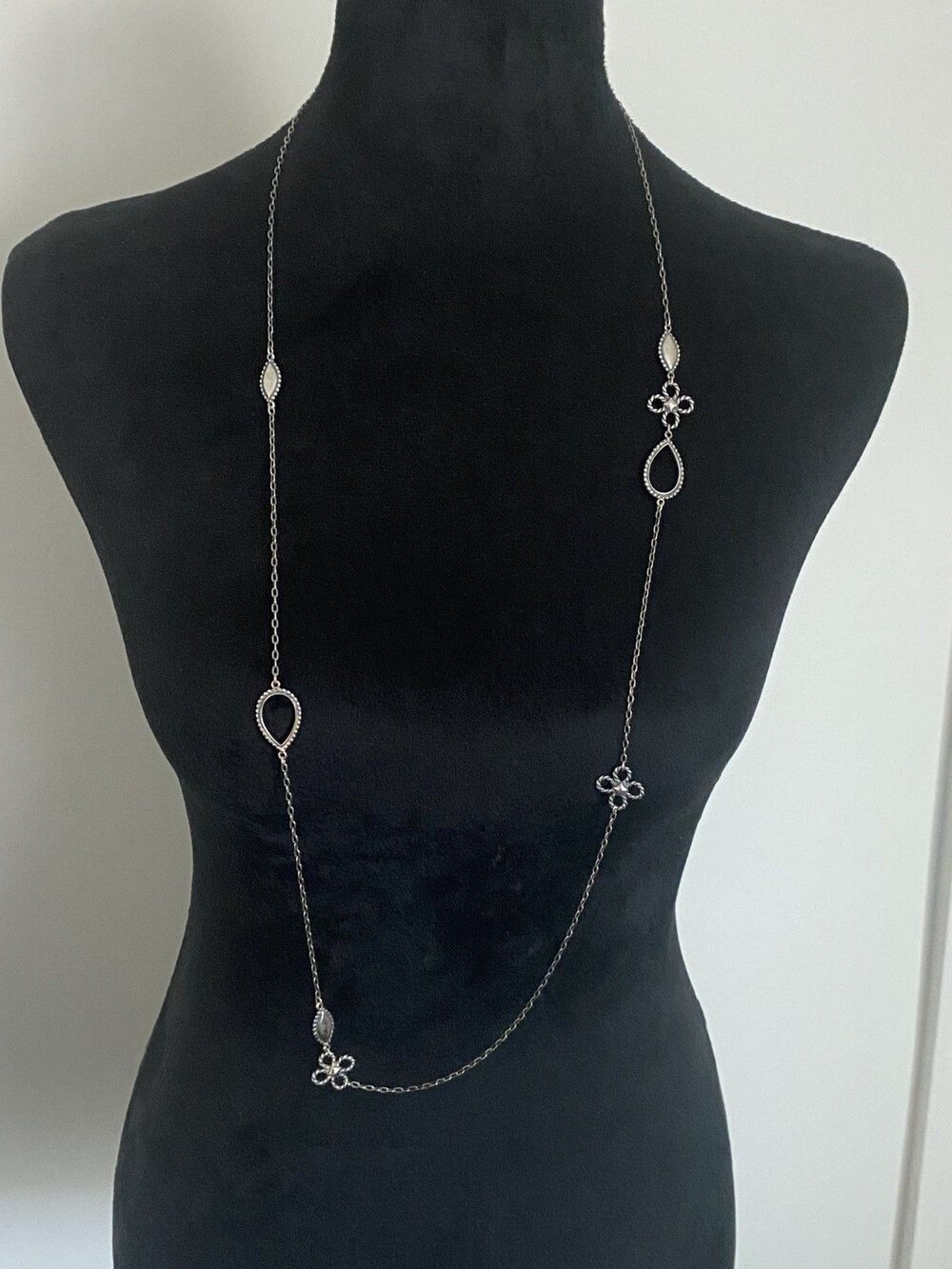 James Avery Retired Multi-Station Necklace 38”